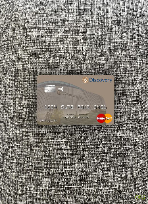 Afrique du Sud Discovery Limited mastercard photolook recto